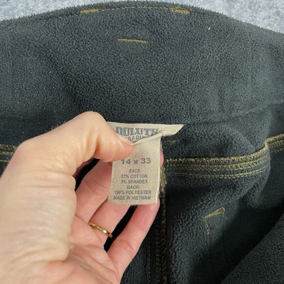 Duluth Trading DuluthFlex Fire Hose Relaxed Leg Cargo Pant Women 14 Fleece Lined - Picture 10 of 16